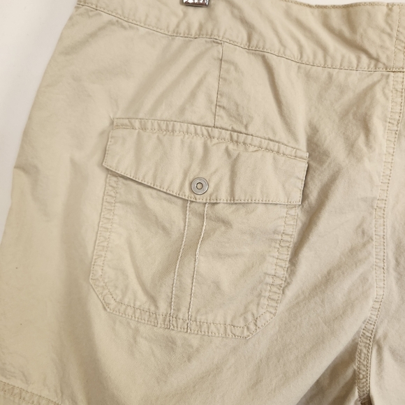 Columbia Beige Mid Rise Hiking Shorts Activewear Summer Travel Cotton Plus 14 - Picture 6 of 12